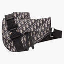 Dior Oblique Saddle Bag Black