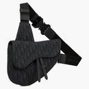 Dior Saddle Bag Oblique Jacquard Black