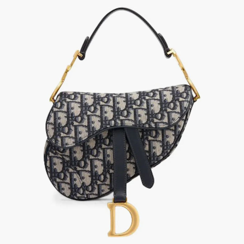 Dior Oblique Saddle Bag Mini Blue