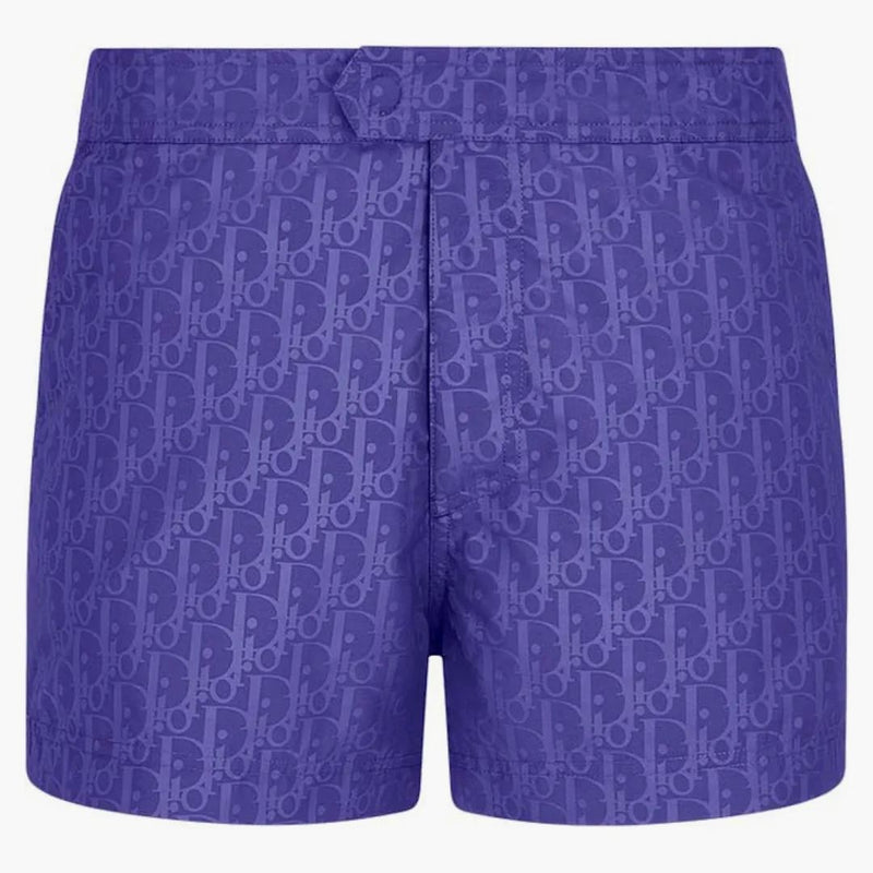 Dior Oblique Short Swim Shorts Bleu