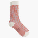 Dior Oblique Socks White/Coral