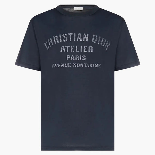 Dior Oversized "christian Dior Atelier" T-shirt Navy