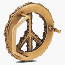 Dior Peace Sign Dior Tears Belt Buckle Antique Gold
