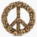 Dior Peace Sign Dior Tears Belt Buckle Antique Gold
