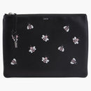 Dior X Kaws Pouch Pink Bees Black