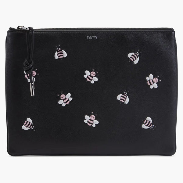 Dior x kaws påse rosa bin svart