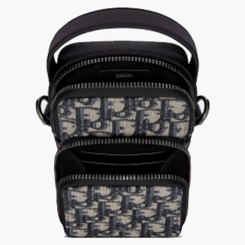 Borsone Dior obliquo jacquard beige/nero