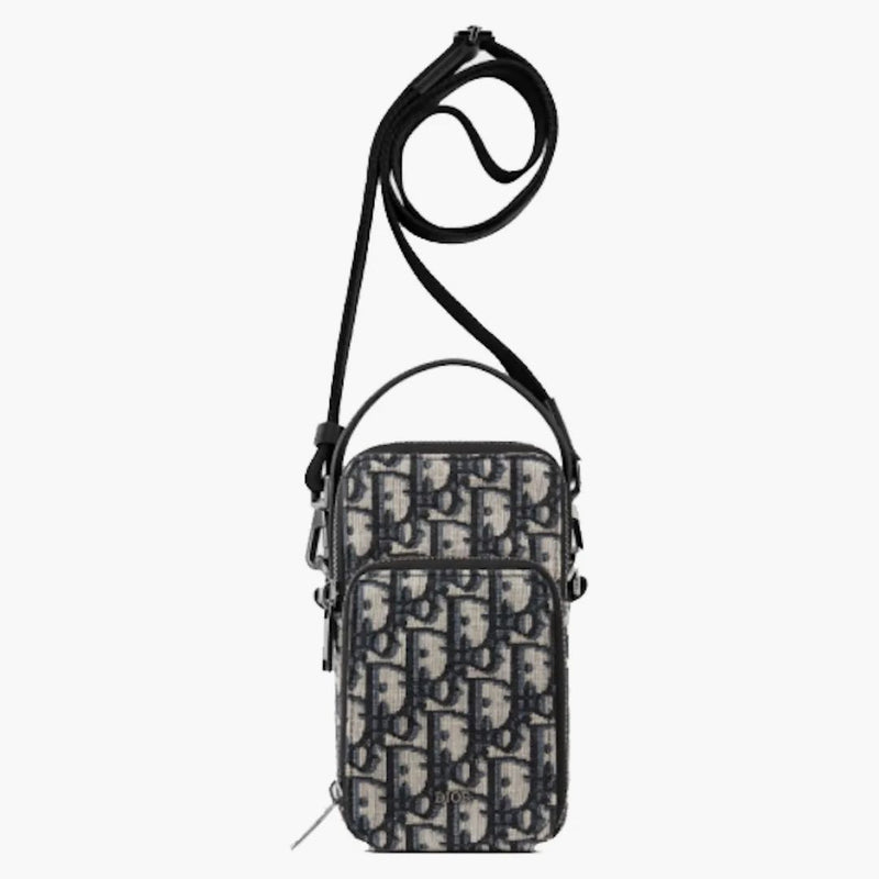 Borsone Dior obliquo jacquard beige/nero