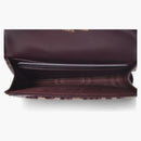 Dior Saddle Card Holder Oblique Burgundy
