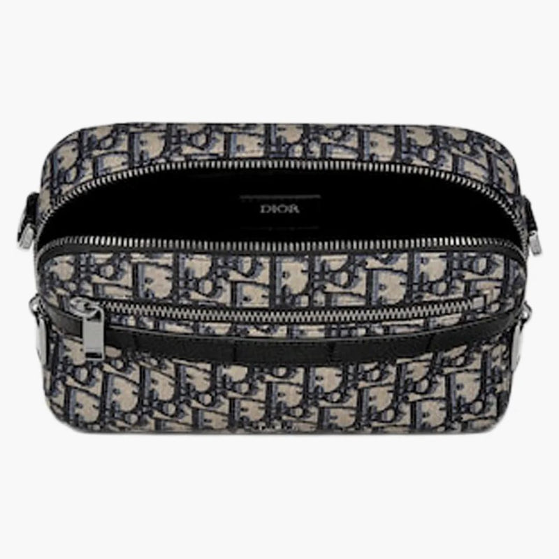 Dior Safari Messenger Bag Dior Oblique Jacquard Beige/black