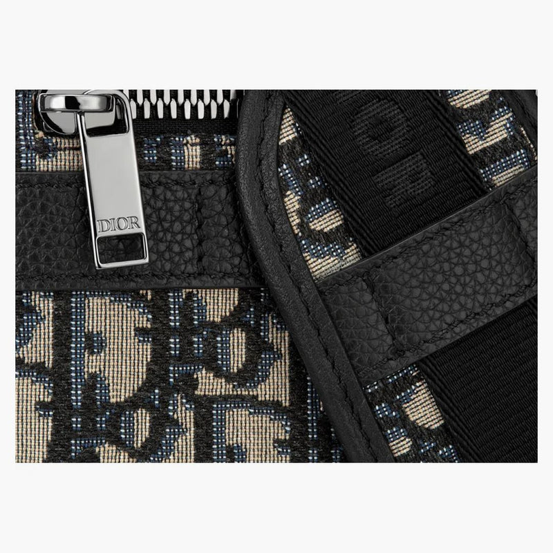 Dior Safari Messenger Bag Dior Oblique Jacquard Beige/black