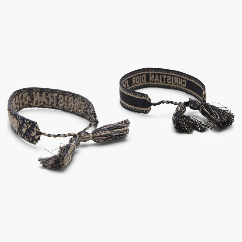 Dior -uppsättning av J'Adior -armband vävda marin