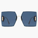 Dior Square Sunglasses Gold/Blue (30 Montaigne S7U)
