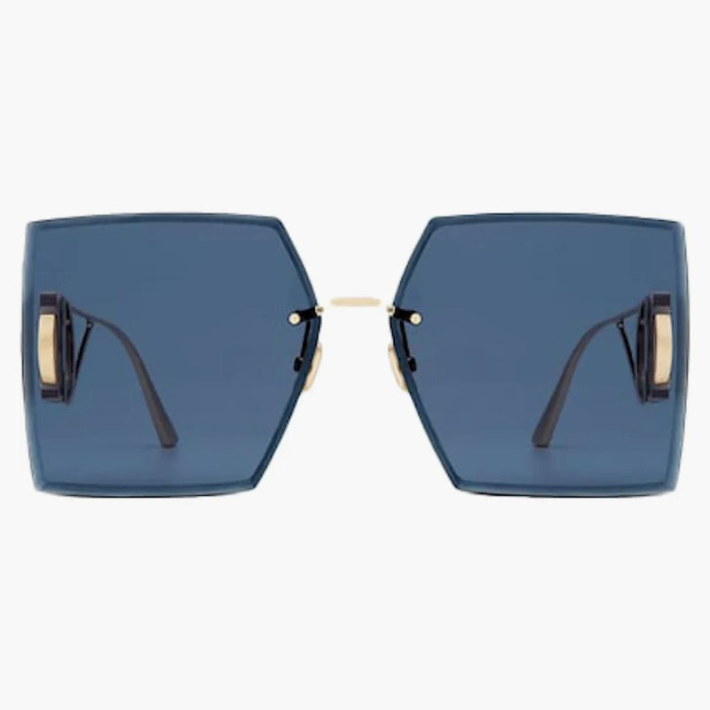 Dior Square Solglasögon guld/blå (30 Montaigne S7U)