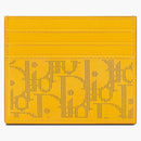 Dior World Tour Card Holder Oblique Galaxy Yellow
