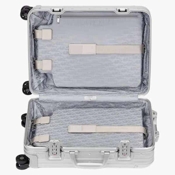 Dior And Rimowa Cabin Suitcase Grey/blue