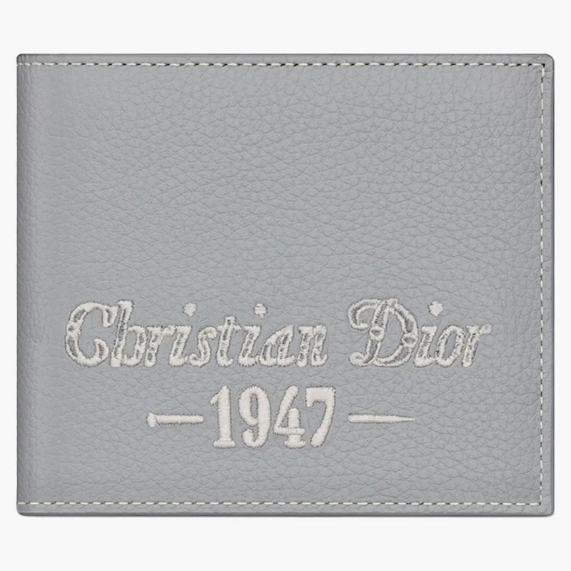 Dior By Birkenstock Christian Dior 1947 Signature (4 Card Slot/coin Pocket) Wallet Dior Gray