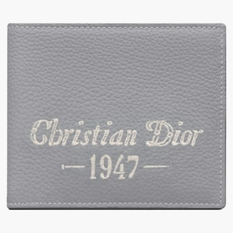 Dior By Birkenstock Christian Dior 1947 Signature (8 Card Slot) Wallet Dior Gray