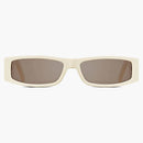 Dior X Cactus Jack Cd Diamond S1i Rectangular Sunglasses Ivory (trvss1ixr_50f0)