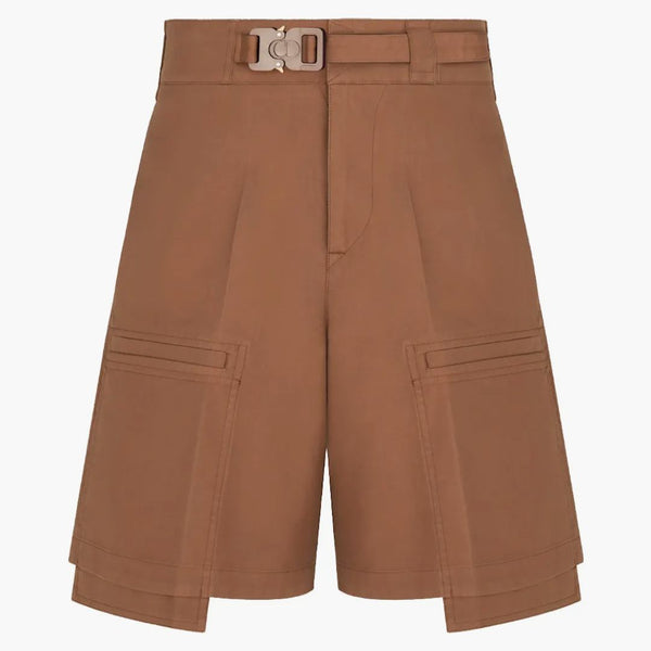 Dior X Cactus Jack Cargo Bermuda Shorts Coffee Brown