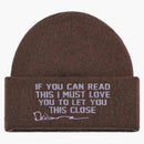 Dior X Cactus Jack Cashmere Knit Beanie Mocha Brown