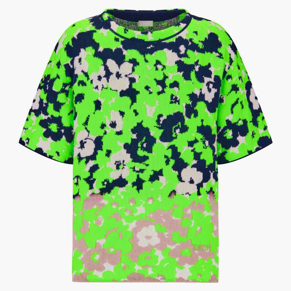 Dior X Cactus Jack Floral Short-sleeved Sweater Multicolor