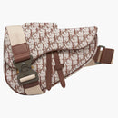 Dior X Cactus Jack Oblique Jacquard Saddle Bag Coffee Brown