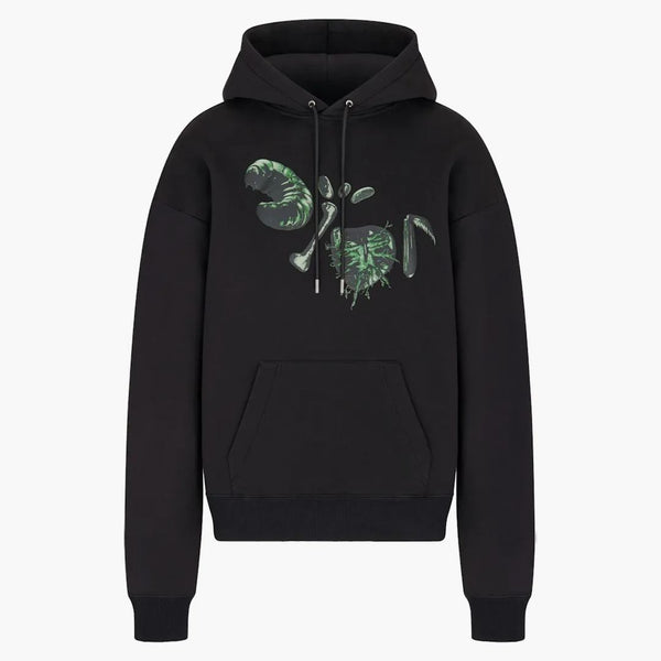 Dior X Cactus Jack Oversized Hooded Sweatshirt Black