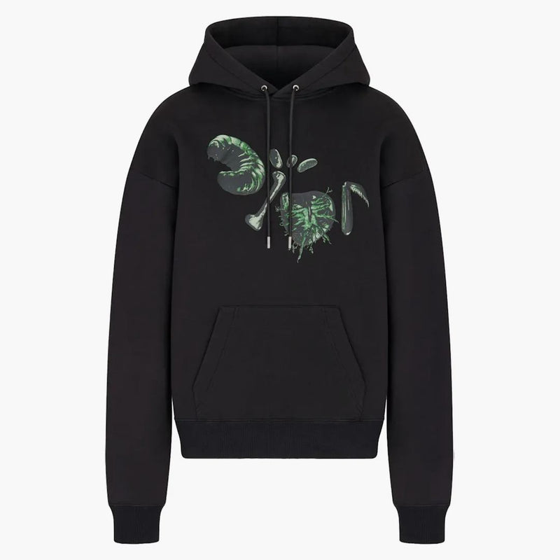 Dior X Cactus Jack Oversized Hooded Sweatshirt Black