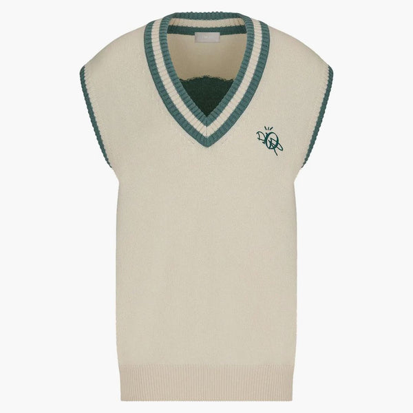 Dior X Cactus Jack Oversized Sleeveless Sweater Ecru