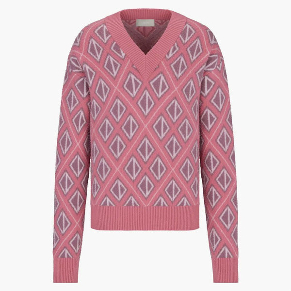 Dior X Cactus Jack Sweater With Cd Diamond Motif Pink
