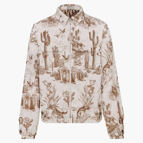 Dior X Cactus Jack Zipped Blouson Brown/white