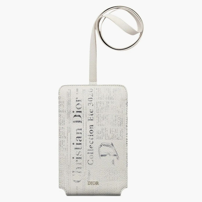 Dior x Daniel Arsham Titolare del telefono Stampa Whiteckin White