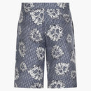 Dior X de mezclilla de mezclilla hasta pantalones cortos azules