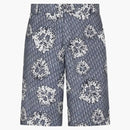 Dior X de mezclilla de mezclilla hasta pantalones cortos azules