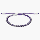 Dior X Erl Bracelet Purple Technical Rope and Purple Crystals