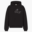 Dior X Erl Hooded Relaxed Fit Sweatshirt Black Cotton Fleece