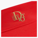 Dior X Erl Relaxed-Fit Long Sleeved T-Shirt Red Cotton Jersey