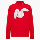 Dior X Erl Relaxed-Fit Long Sleeved T-Shirt Red Cotton Jersey