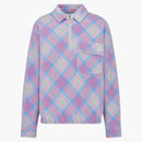 Dior X Erl Tartan Zip Sweatshirt Purple