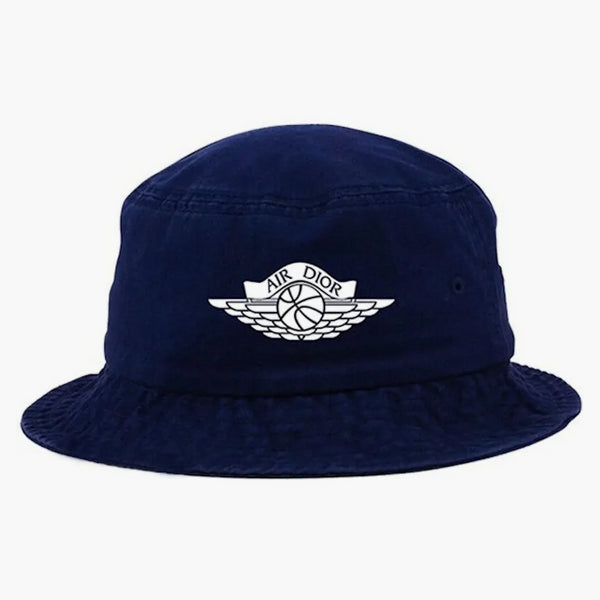 Dior X Jordan Wings Bucket has Navy