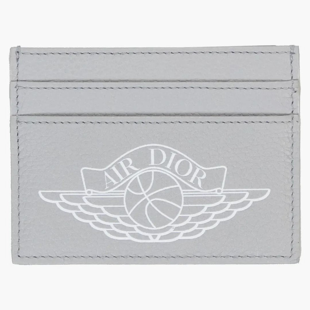 Dior × Air Jordan ランヤード カードケース グレー Christian Dior Air Jordan Card Holder Leather Gray 1022701