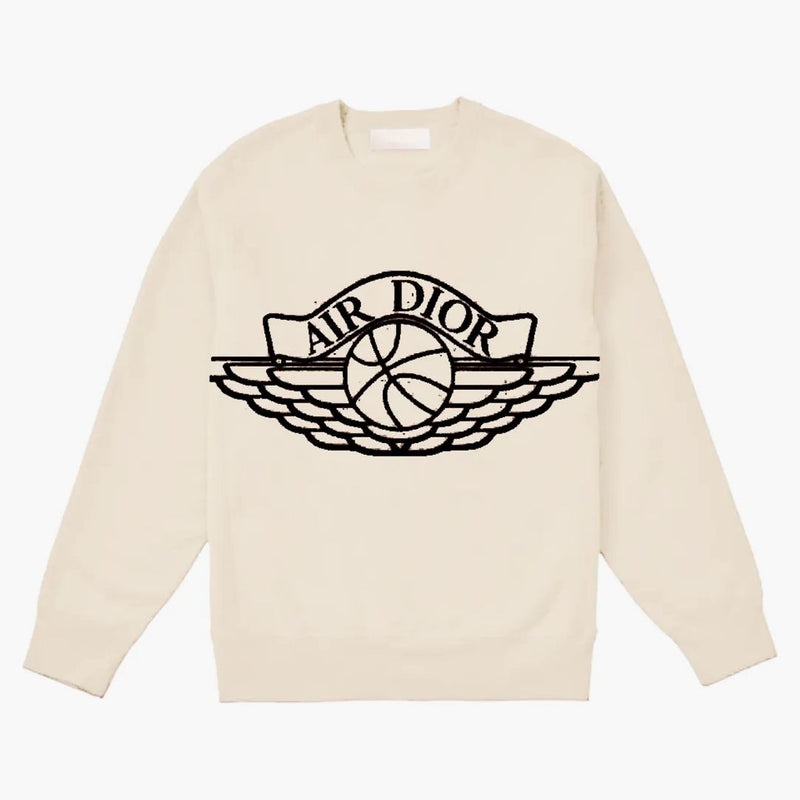 Dior X Jordan Wings Sweater Natural
