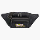 Dior X Kaws Rider 2.0 Belt Bag Black Dior Oblique Jacquard And Black Grained Calfskin
