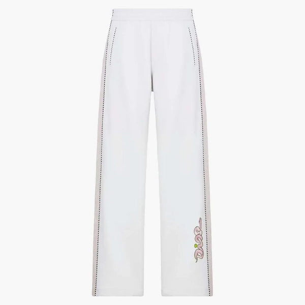 Dior x Kaws Track Pants White Pargin Wool Jersey
