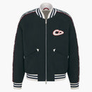 Dior X Kaws Varsity Jacket Blue Virgin Wool Jersey