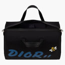 Dior X Kaws Duffle Blue Logo Black