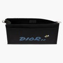 Dior X Kaws Pouch Blue Logo Nylon Black