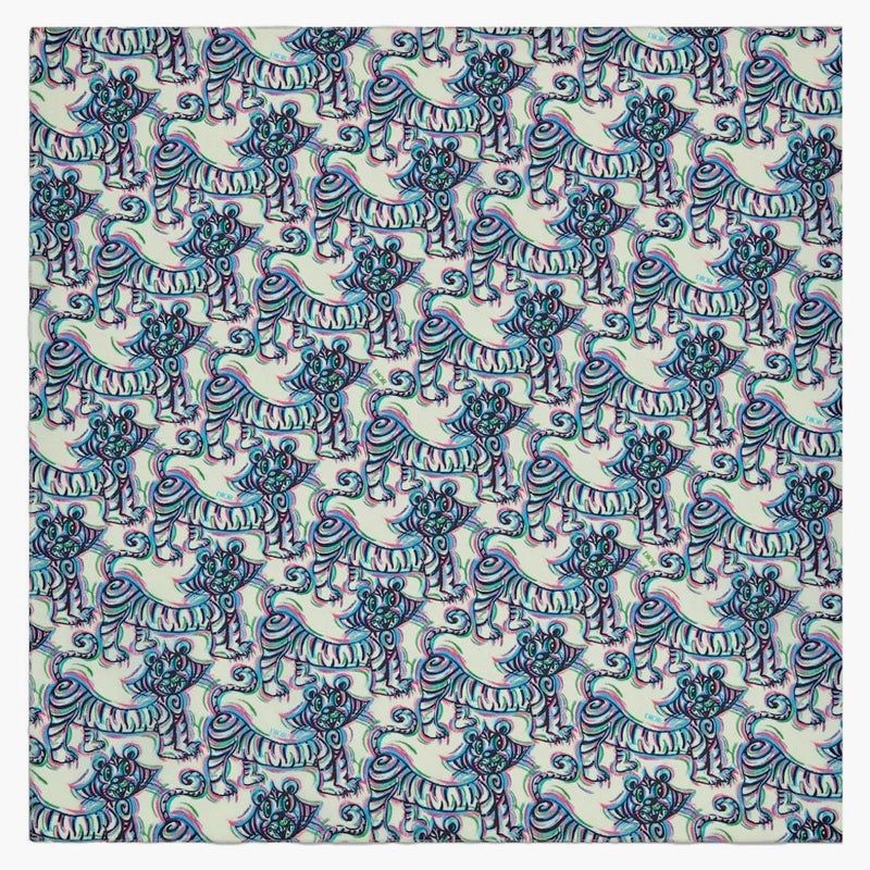 Dior X Kenny Scharf Bandana Tiger Print Multicolor