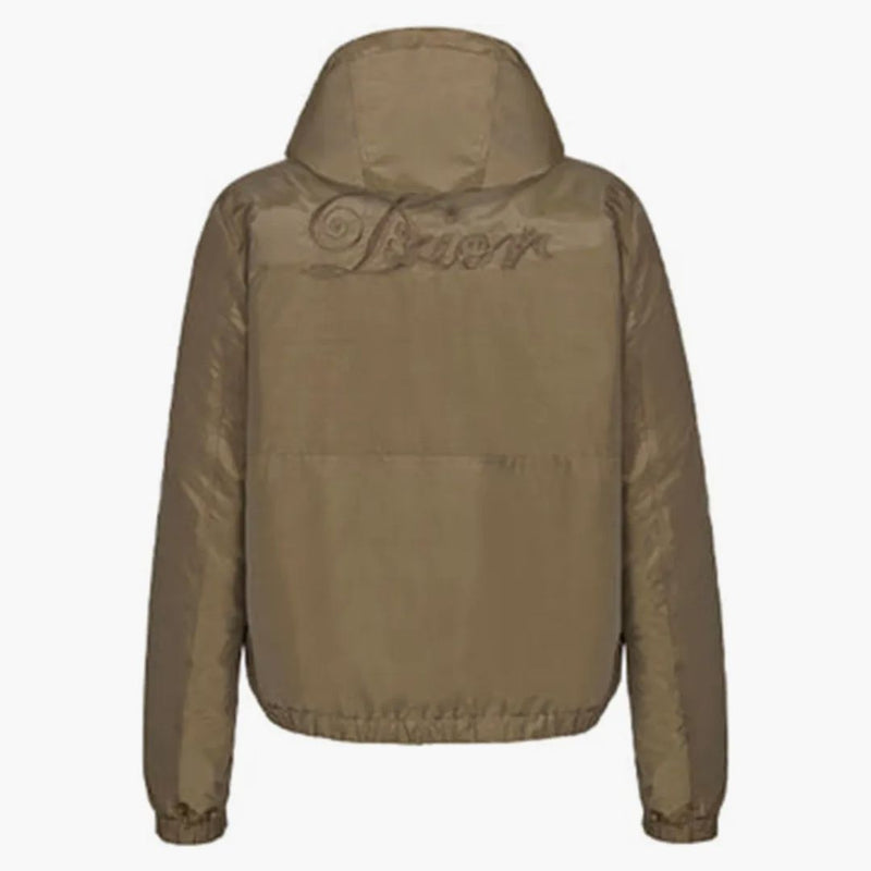 Dior x Kenny Scharf ricamato logo giacca con cappuccio verde
